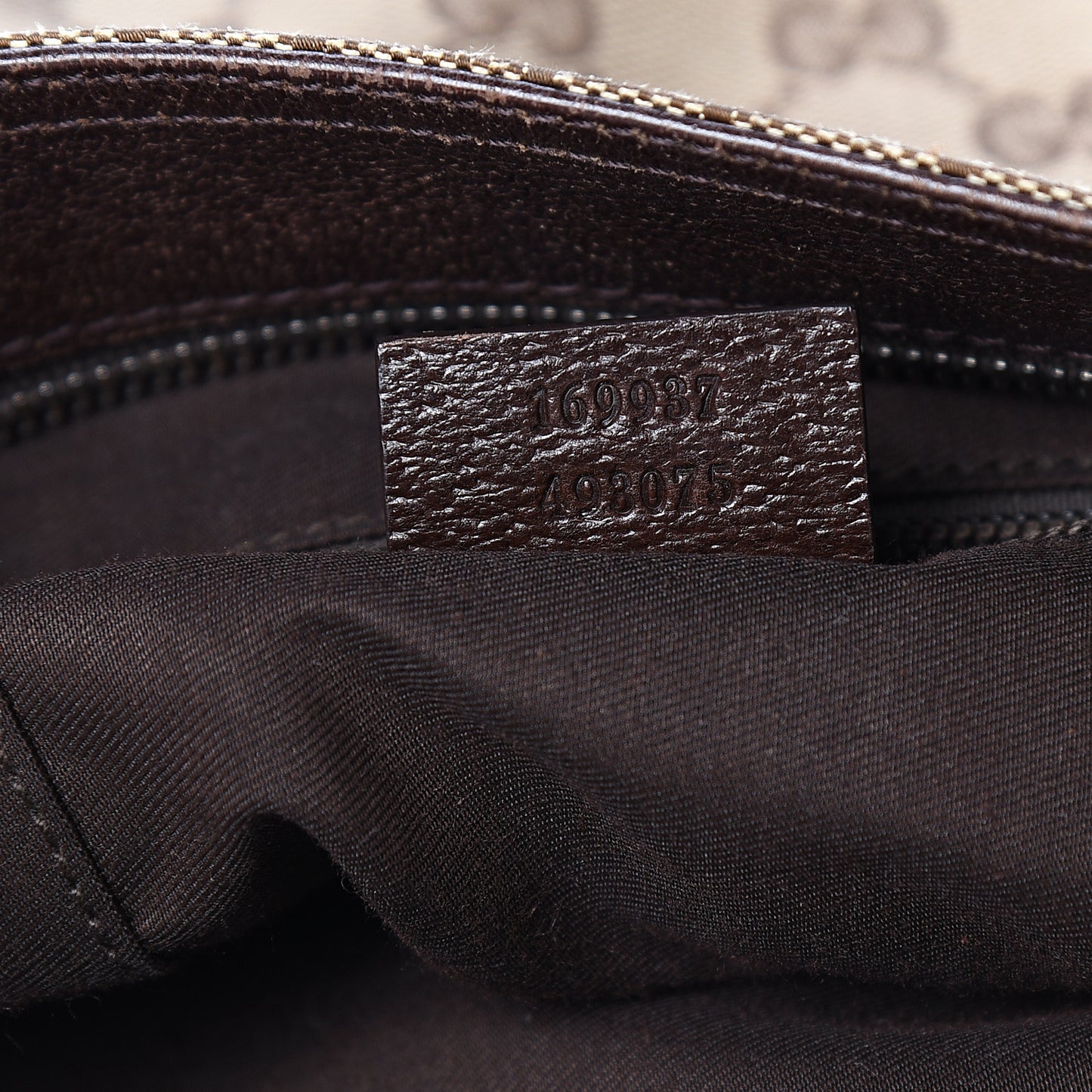 Monogram Web Medium Double Pocket Messenger Bag Dark Brown