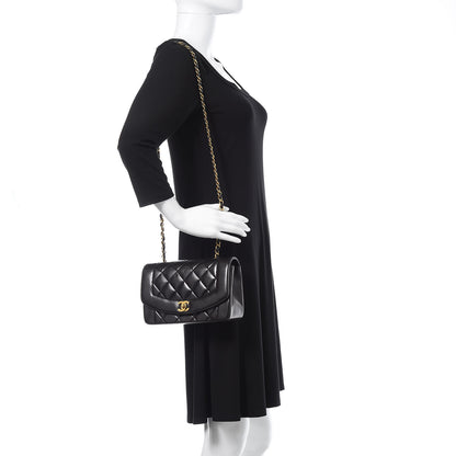 Chanel Lambskin Quilted Small Single Flap Black 2 of 14