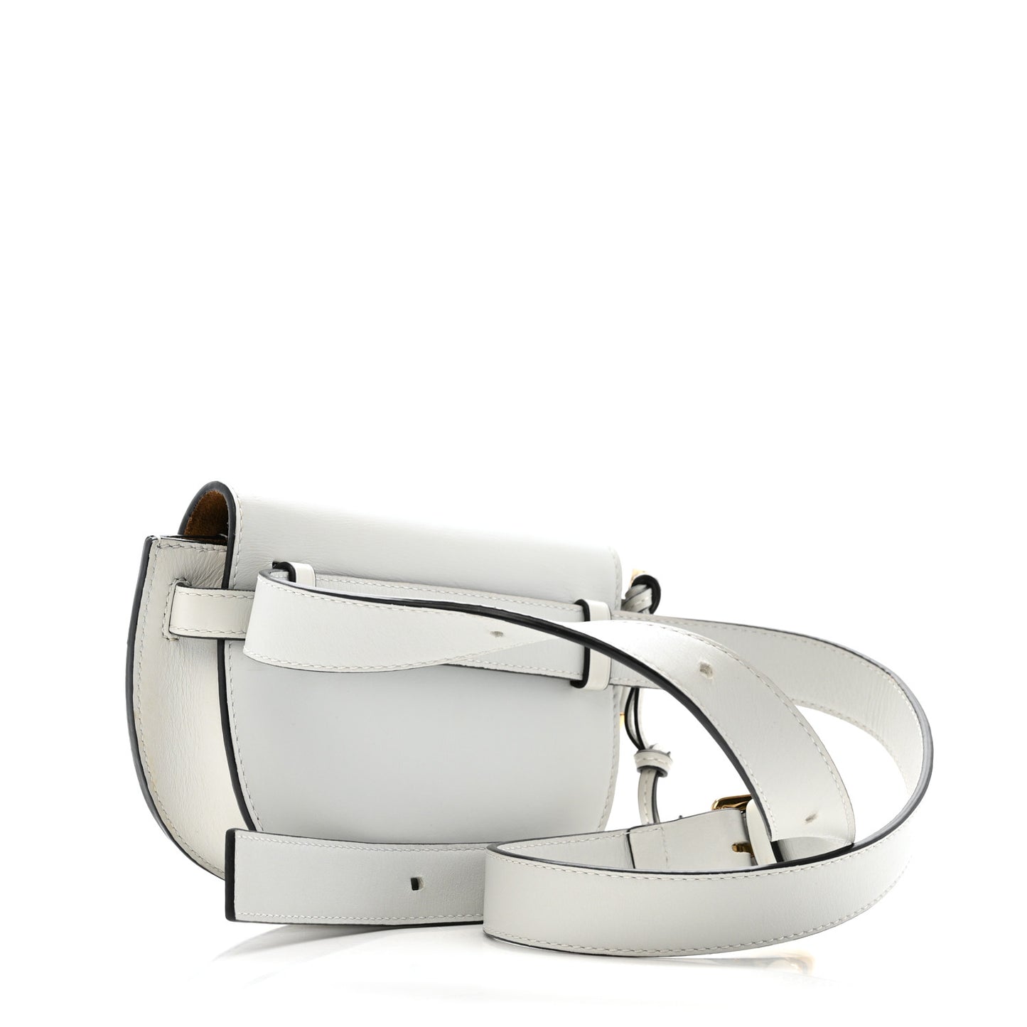 Calfskin Mini Gate Belt Bag Kaolin