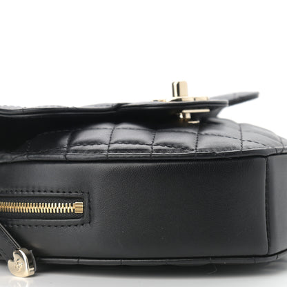 Chanel Lambskin Quilted CC In Love Heart Bag Black 9 of 11