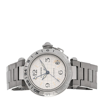 Cartier Stainless Steel 35mm Pasha GMT Automatic Watch 2 of 5