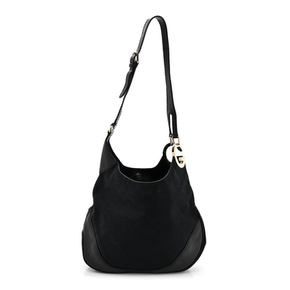 Gucci Monogram Medium Charlotte Hobo Black 1 of 10