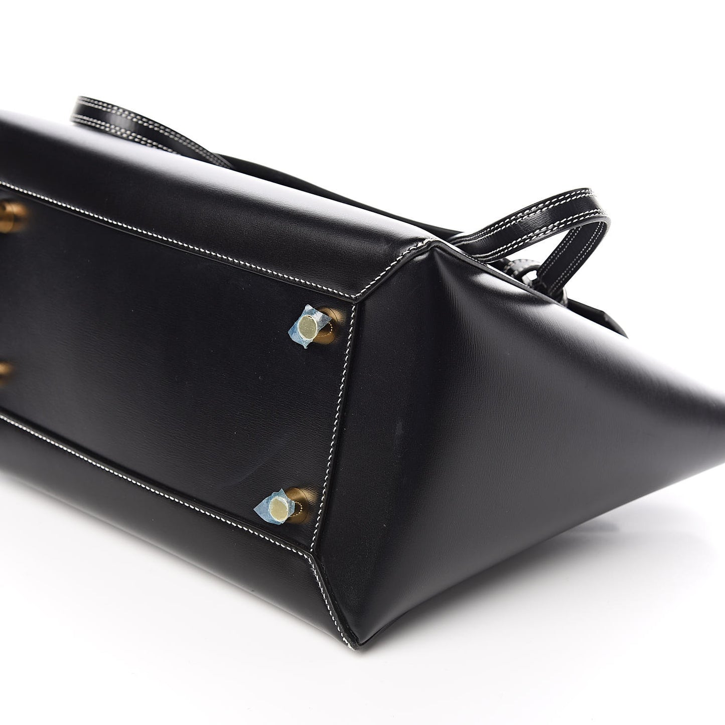 Smooth Calfskin Double Stitching Mini Belt Bag Black