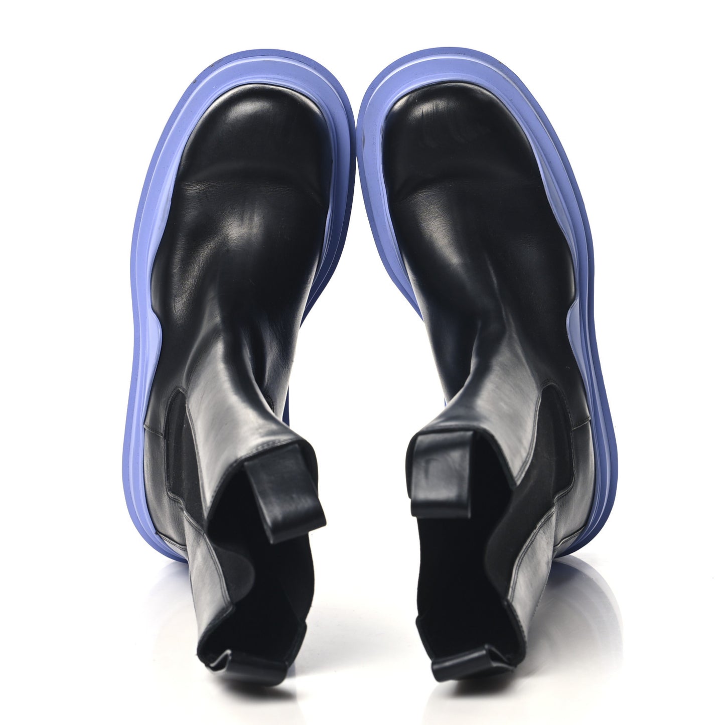 Calfskin The Tire Chelsea Boots 40 Black Periwinkle