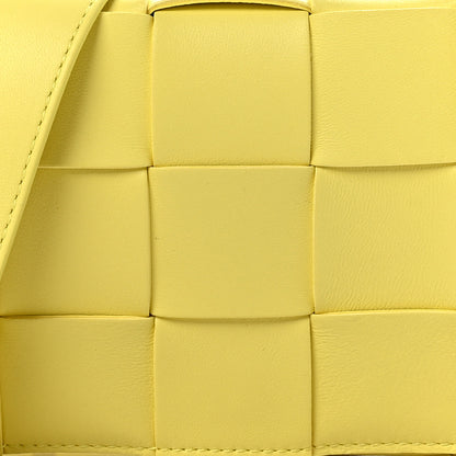 Bottega Veneta Lambskin Maxi Intreccio Small Cassette Crossbody Bag Sherbert 7 of 9