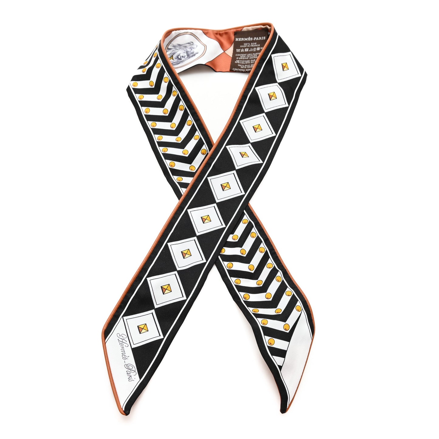 Silk Colliers et Chiens Twilly Black Caramel White