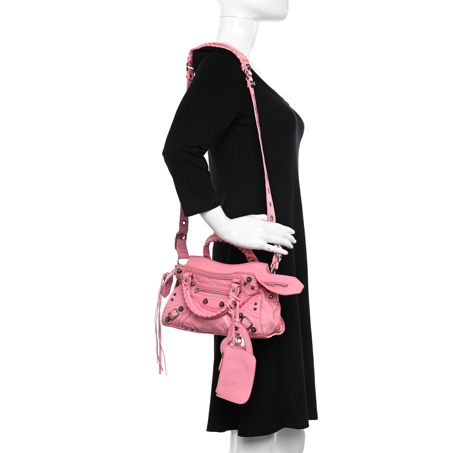 Balenciaga Agneau Arena Neo Cagole Handbag XS Sweet Pink 2 of 23
