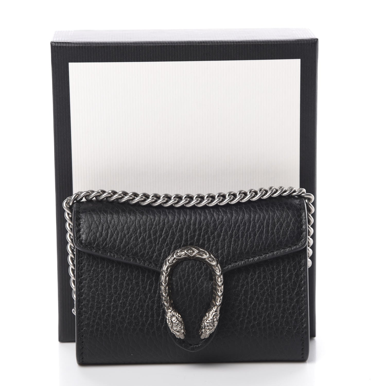 Gucci Calfskin Dionysus Coin Purse Black 7 of 7