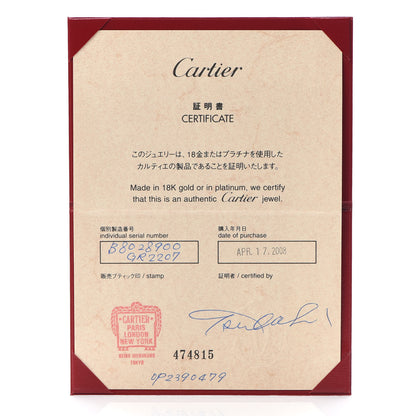 Cartier 18K White Gold Small LOVE Hoop Earrings 7 of 8