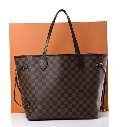 Louis Vuitton Damier Ebene Neo Neverfull MM Rose Ballerine 21 of 21