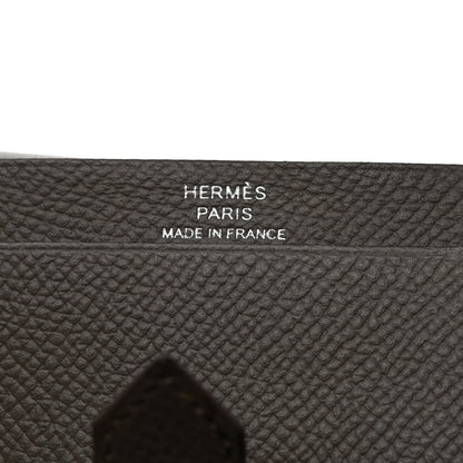 Hermes Epsom Bearn Card Holder Wallet Etain 6 of 12
