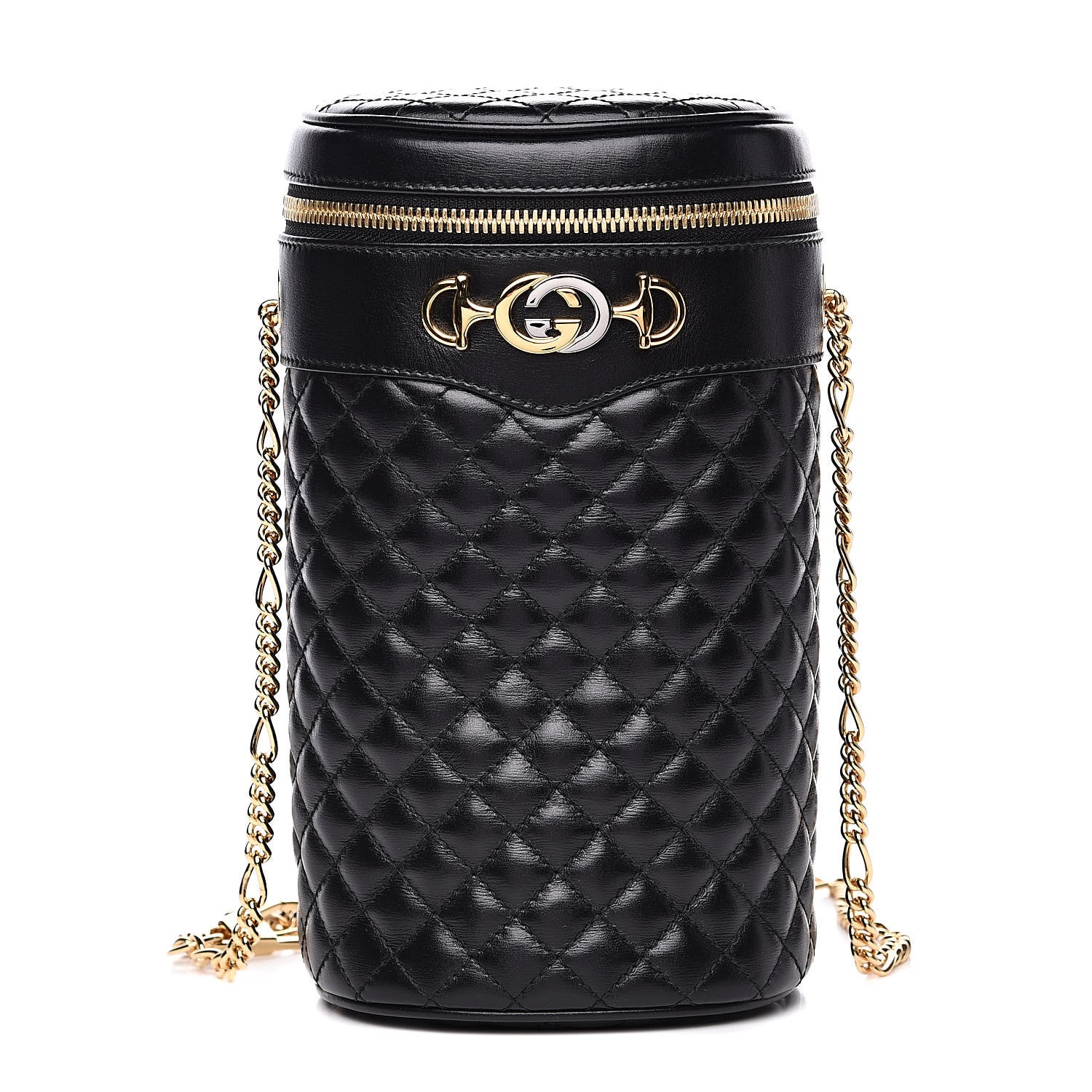 Gucci Calfskin Trapuntata Zumi Belt Bag Black 1 of 9