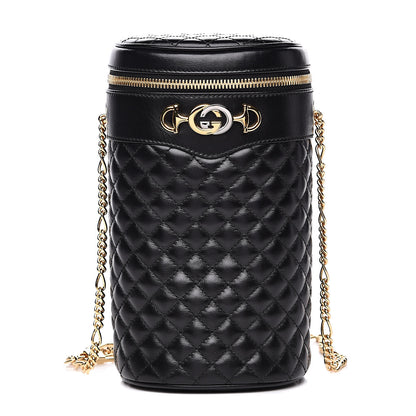 Gucci Calfskin Trapuntata Zumi Belt Bag Black 1 of 9