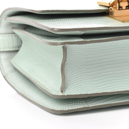 Celine Lizard Small Classic Box Flap Bag Pastel Green 7 of 8