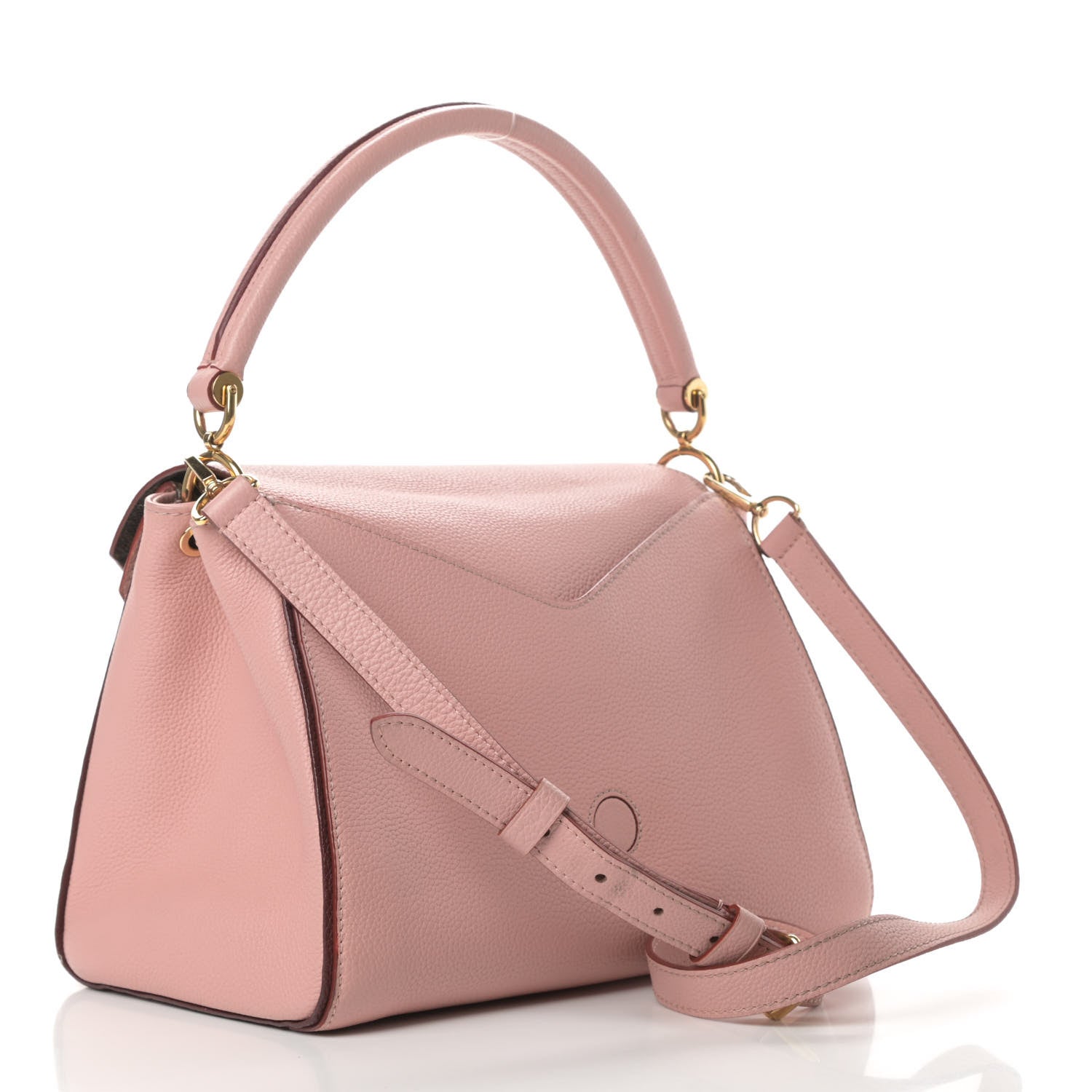 Louis Vuitton Grained Calfskin Monogram Double V Rose Poudre 3 of 13