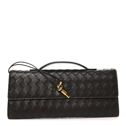 Bottega Veneta Nappa Intrecciato Long Andiamo Top Handle Clutch Fondant 1 of 7
