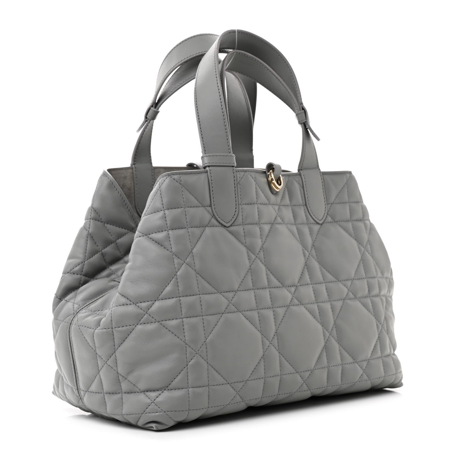 Christian Dior Calfskin Macrocannage Medium Toujours Grey 4 of 14