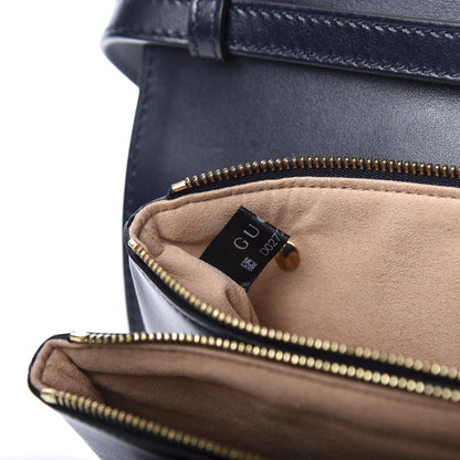 Gucci Crystal Monogram Plutone Calfskin Web Ophidia Flap Messenger Bag Straw Yellow Blue 8 of 15