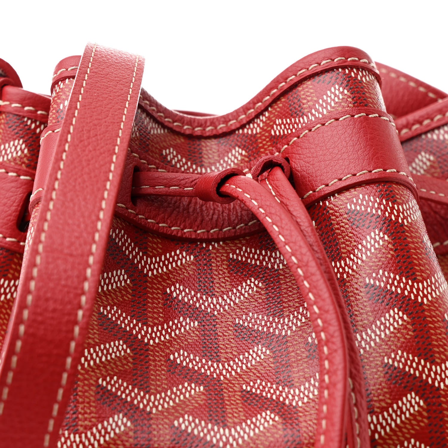Goyard Goyardine Petit Flot Bucket Bag PM Red 8 of 10
