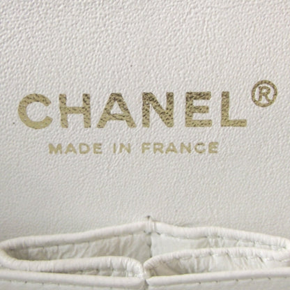 Chanel Caviar Quilted Medium Double Flap White 10 of 12