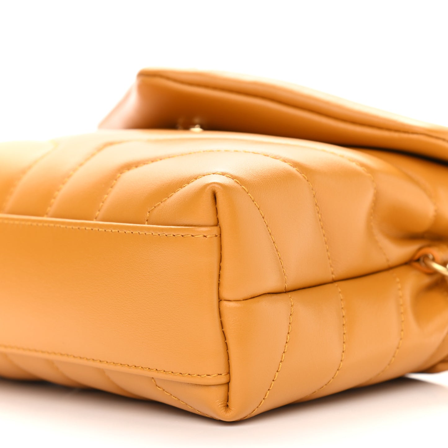 Calfskin Y Quilted Monogram Toy Loulou Crossbody Bag Cheddar