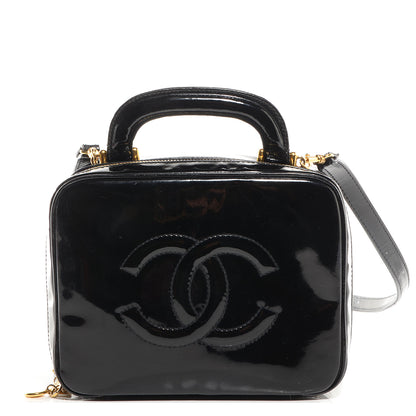 Chanel Patent Vanity Cosmetic Case Black 1 of 7