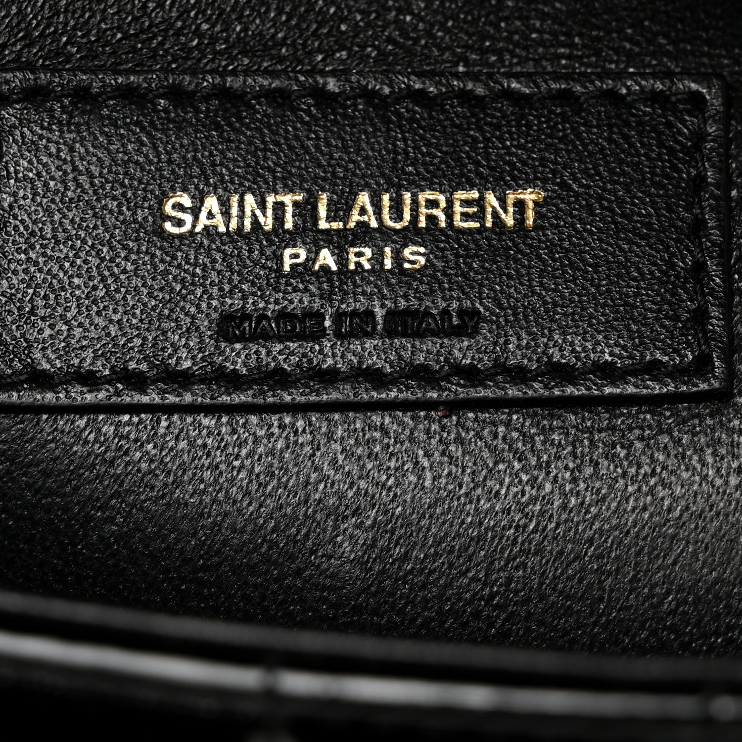 Saint Laurent Patent Matelasse Monogram Large Vicky Chain Bag Black 6 of 10