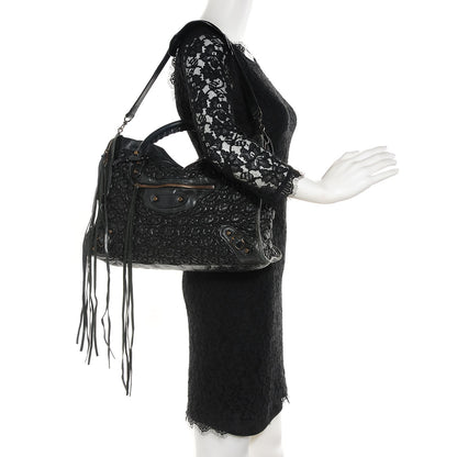 Balenciaga Smocked Agneau City Anthracite 2 of 13