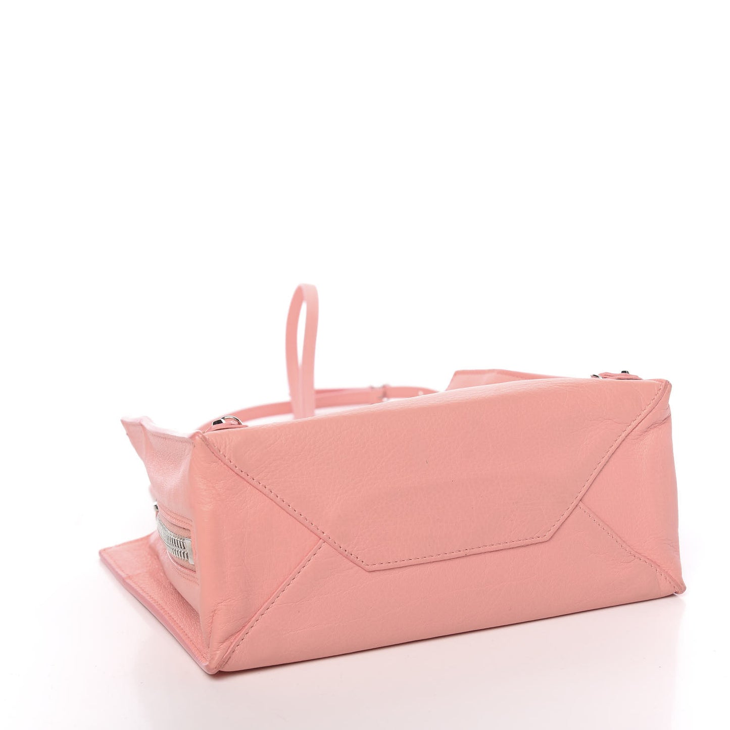 Veau Papier A4 Zip Around Tote Rose Vieux Rose