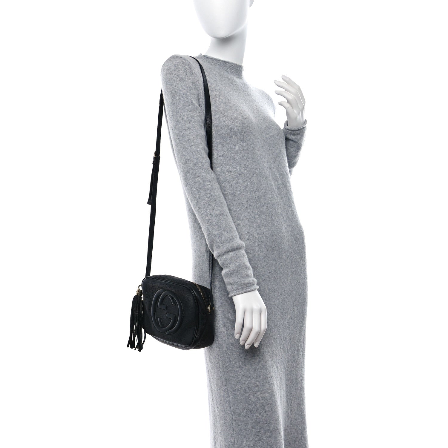 Gucci Pebbled Calfskin Small Soho Disco Bag Black 2 of 9