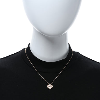 Van Cleef & Arpels 18K Rose Gold Diamond Vintage Alhambra Pendant Necklace 2 of 5