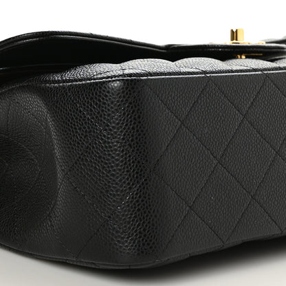 Chanel Caviar Quilted Jumbo Double Flap Black 9 of 11