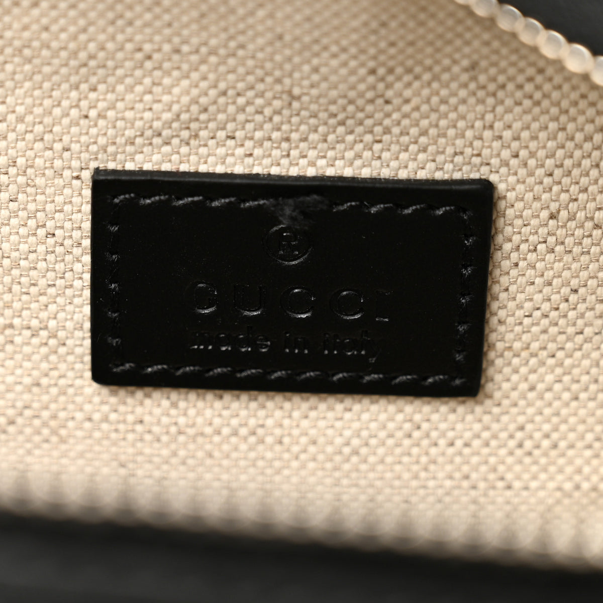 Gucci Calfskin GG Tennis Embossed Pocket Belt Bag Black 6 of 11