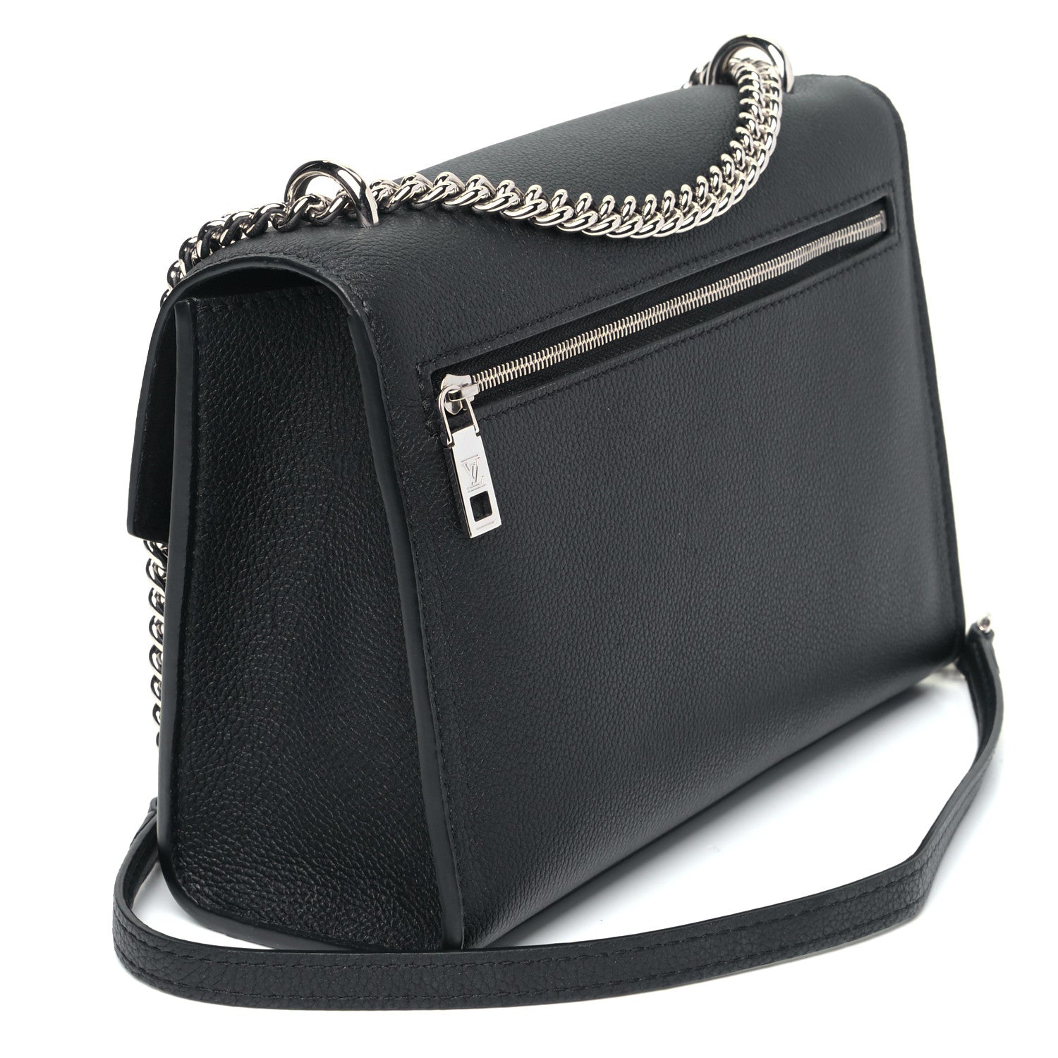Louis Vuitton Soft Calfskin My Lockme Chain Bag BB Black 2 of 5