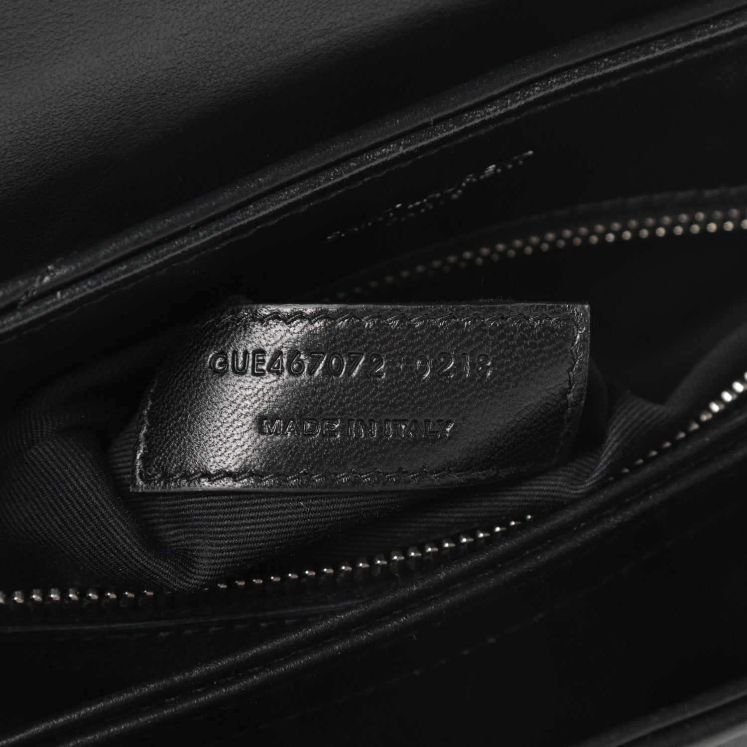 Saint Laurent Calfskin Y Quilted Monogram Toy Loulou Crossbody Bag Black 7 of 11