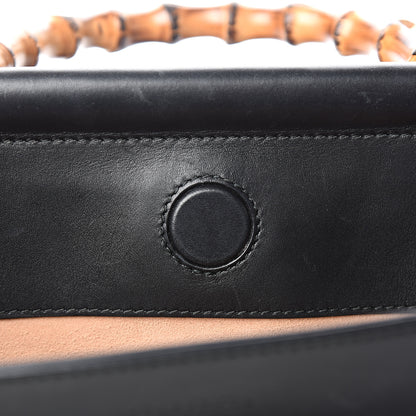 Gucci Nappa Bamboo Web Medium Nymphaea Top Handle Bag Black 8 of 16