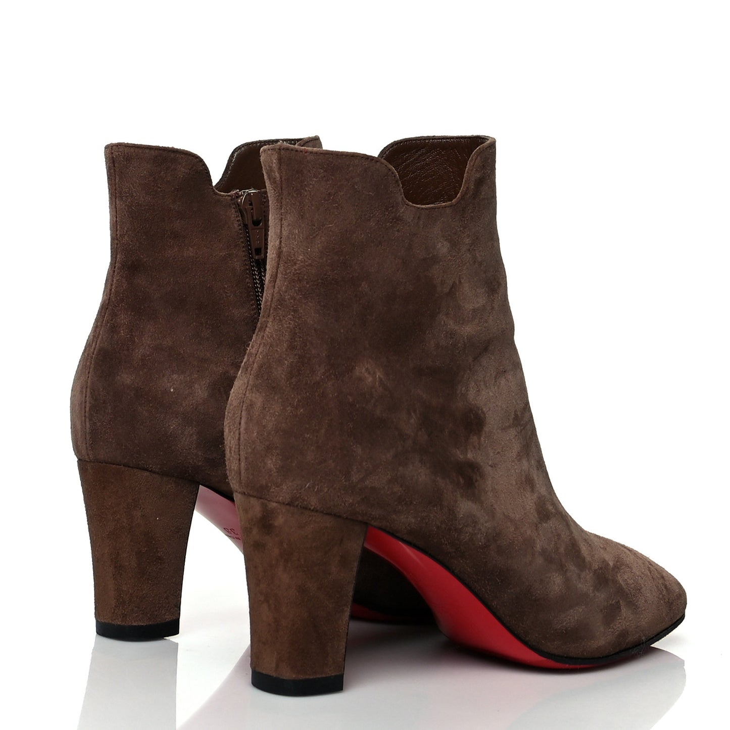Suede Ankle Boots 38 Brown