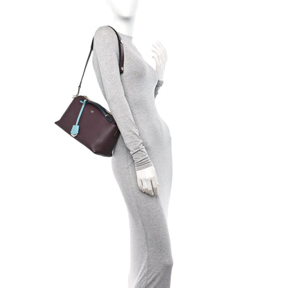 Fendi Vitello Dolce 4 Color Medium By The Way Boston Bag Bordeaux Grano Multicolor 2 of 10
