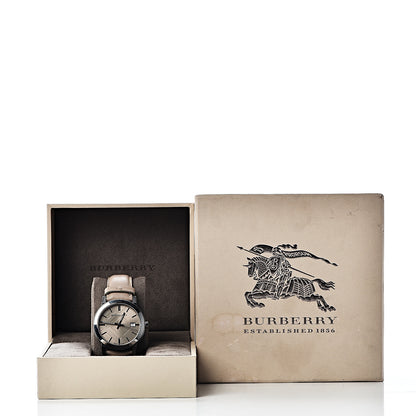 Burberry Stainless Steel Calfskin 38mm The City Quartz Watch Beige BU9010 10 of 10