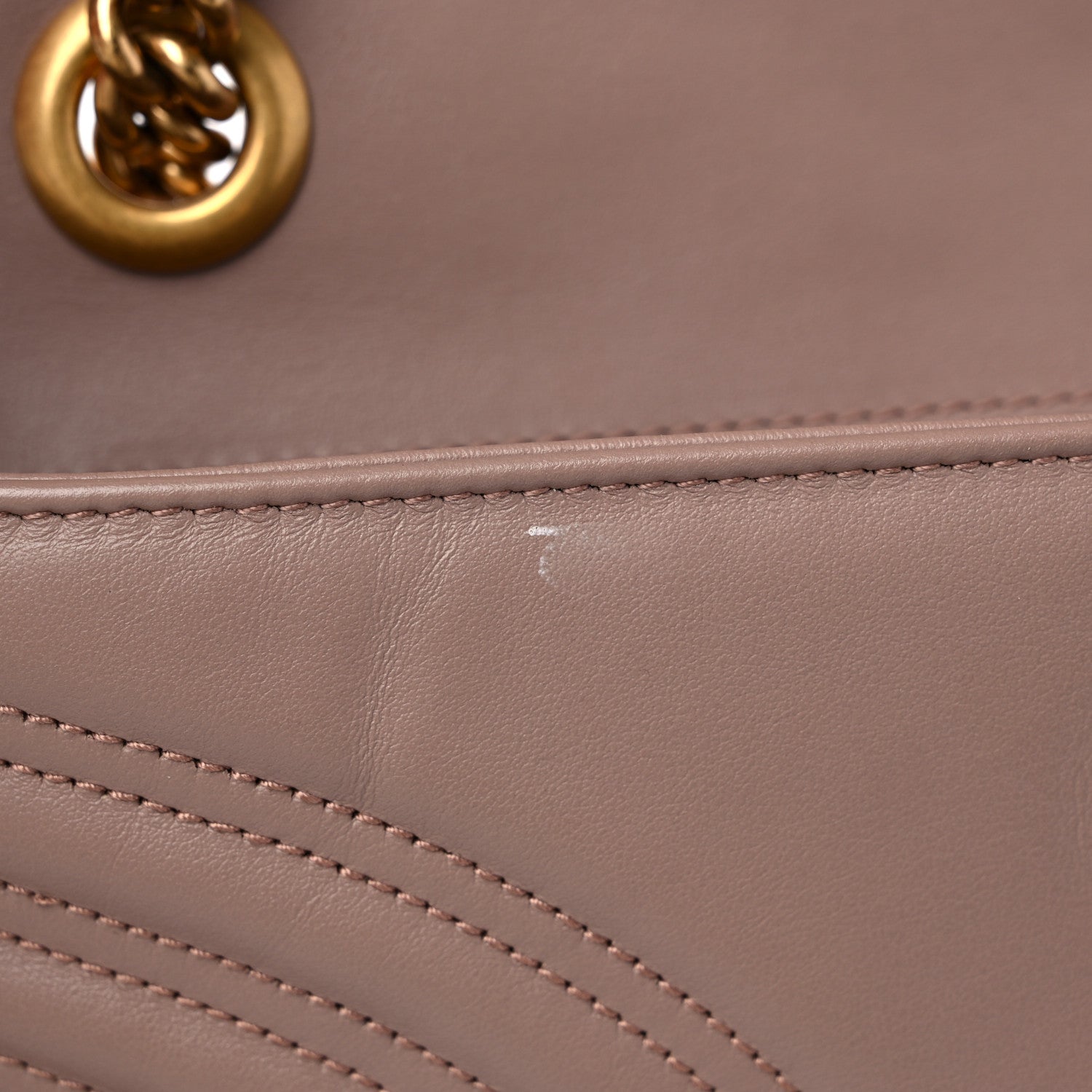 Gucci Calfskin Matelasse Small GG Marmont Shoulder Bag Porcelain Rose 10 of 10