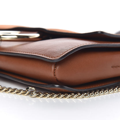 Chloe Suede Calfskin Small Faye Shoulder Bag Tobacco 10 of 14