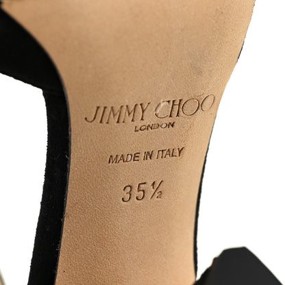 Jimmy Choo Suede Kambree 85 Pumps 35.5 Black 7 of 8