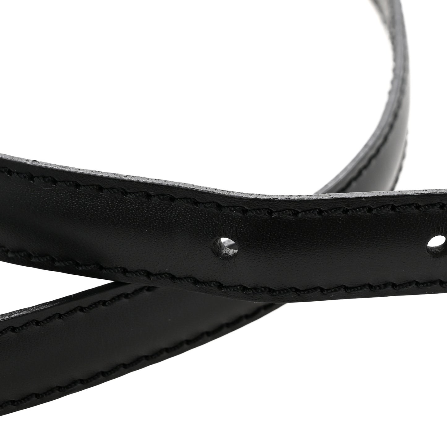 Calfskin 12mm Adjustable Shoulder Strap Black