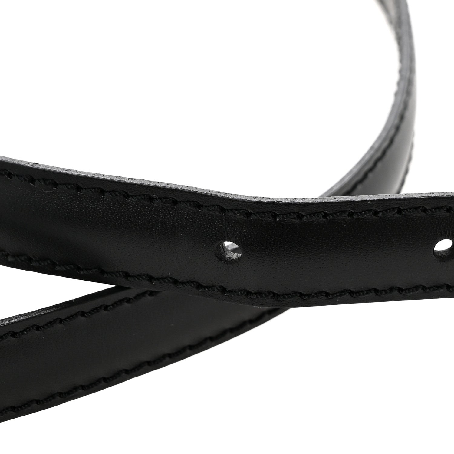 Louis Vuitton Calfskin 12mm Adjustable Shoulder Strap Black 5 of 5