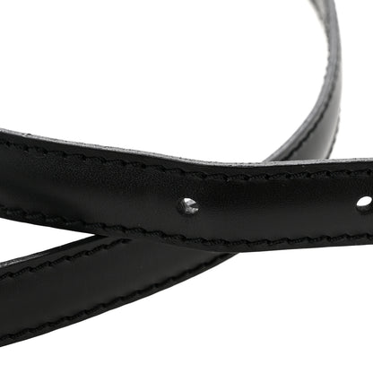 Louis Vuitton Calfskin 12mm Adjustable Shoulder Strap Black 5 of 5