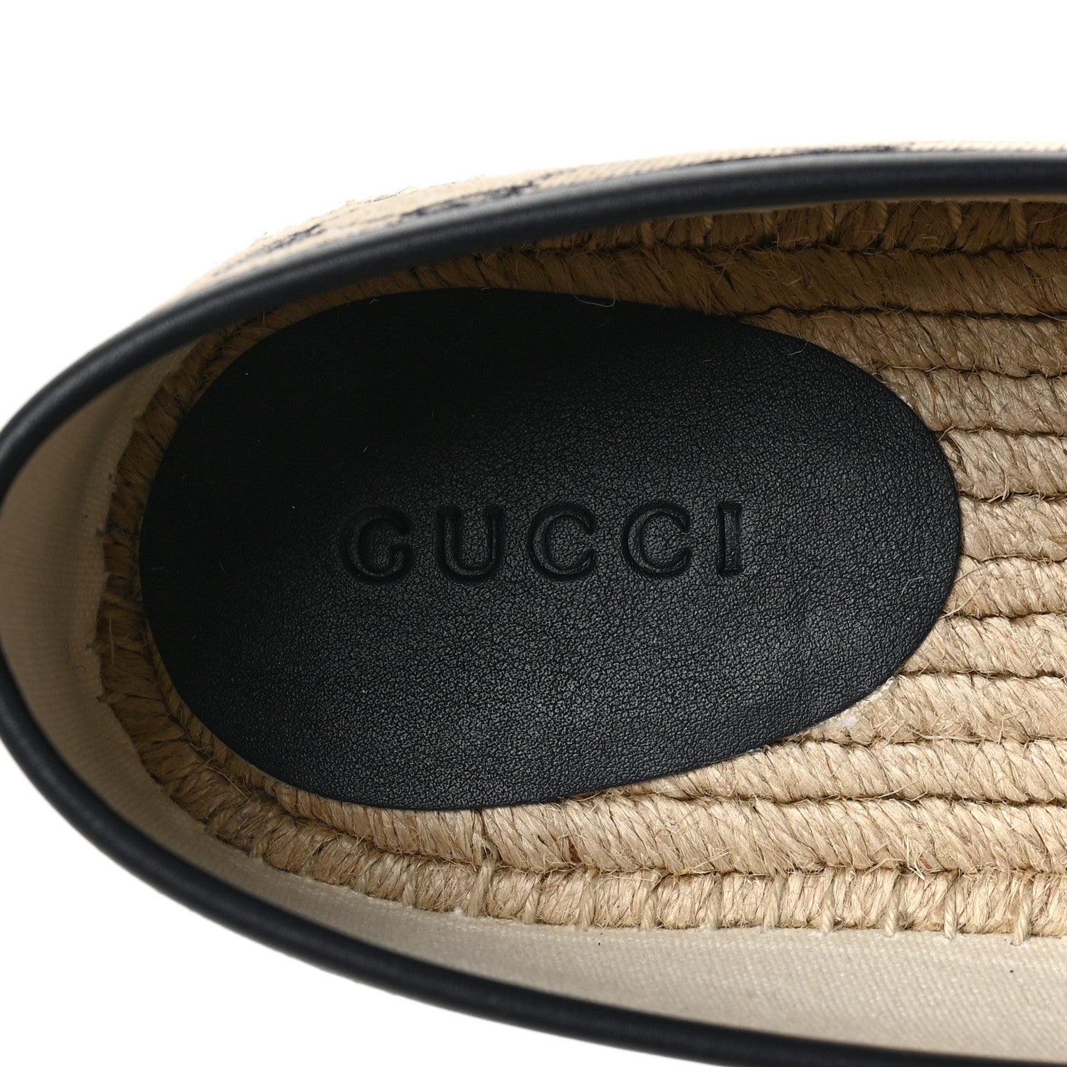 Gucci Monogram Miro Soft Calfskin Mens Espadrilles 9 Beige Blue 7 of 8