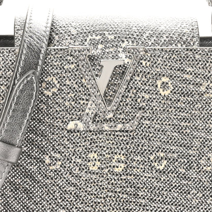 Louis Vuitton Lizard Mini Capucines Argento 7 of 10