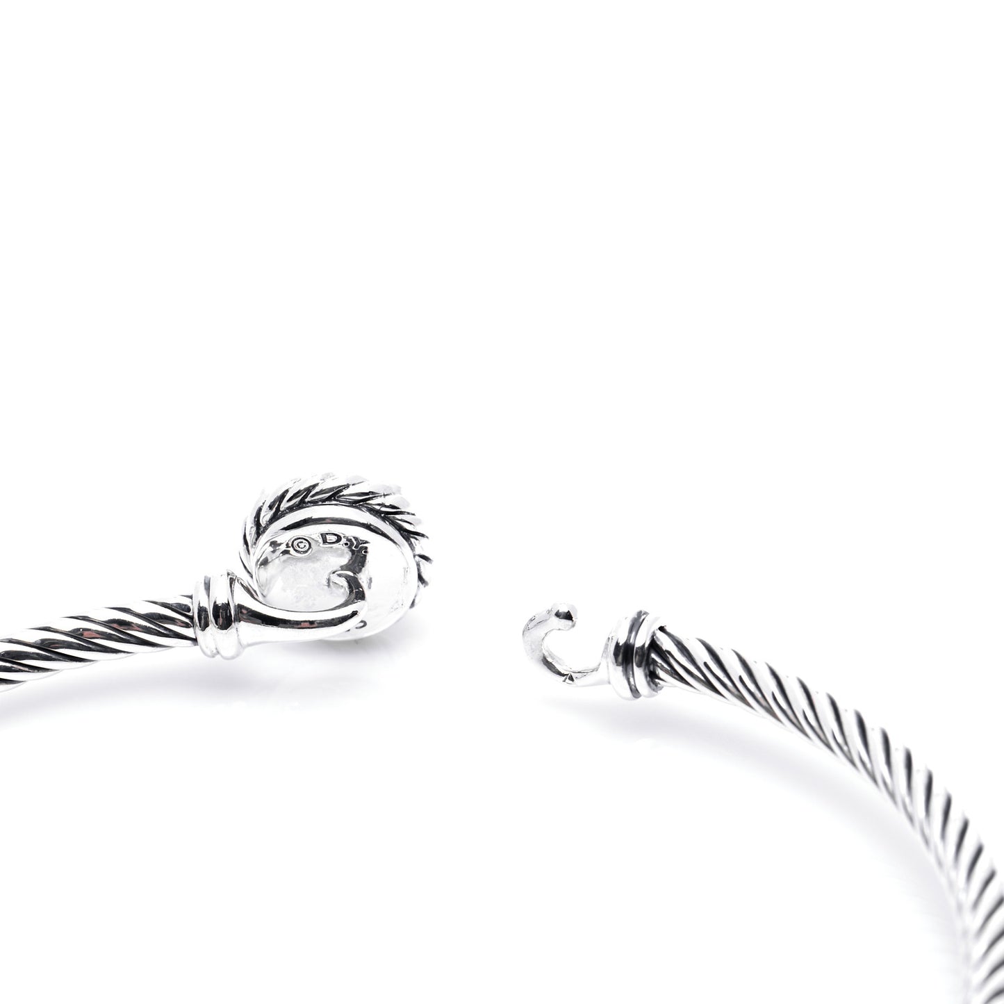 Sterling Silver Black Orchid 3mm Chatelaine Bracelet