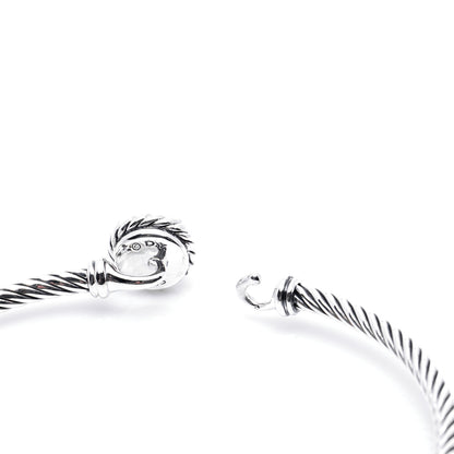 David Yurman Sterling Silver Black Orchid 3mm Chatelaine Bracelet 5 of 7