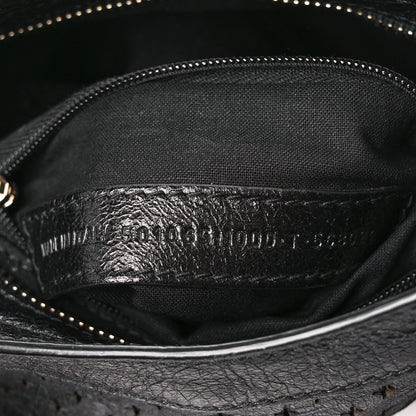 Balenciaga Agneau Stadio Laser Cut Cross Classic Gold Hardware Mini City Black 7 of 11